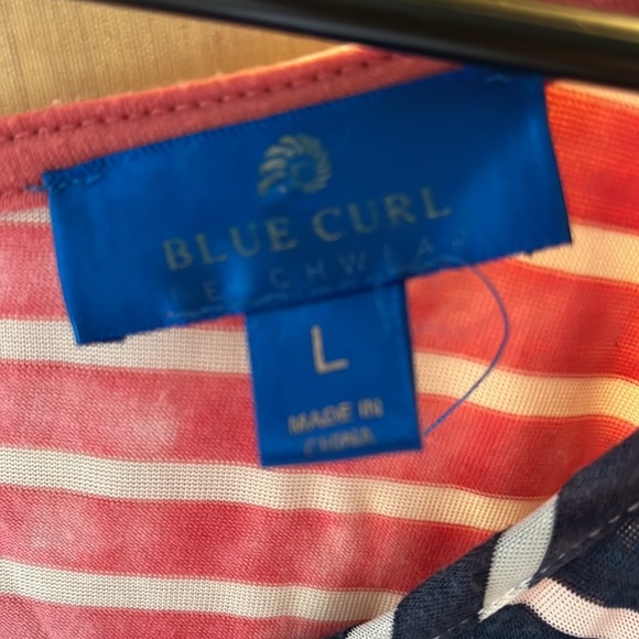 Blue Curl Beachwear, Red, White and Blue Dress, pocket on front. - Picture 4 of 5